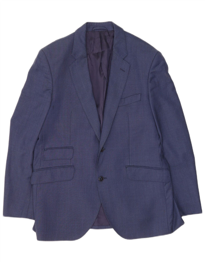 Hackett muška jakna s 2 gumba UK 42 XL plava vuna