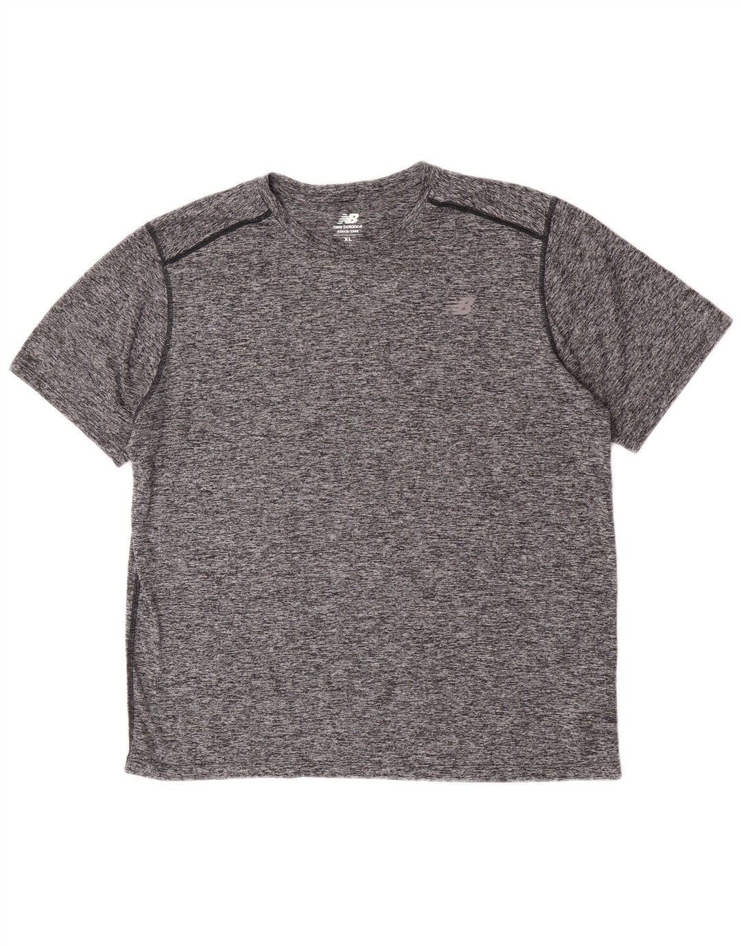 New Balance muška majica kratkih rukava XL sivi flekasti poliester