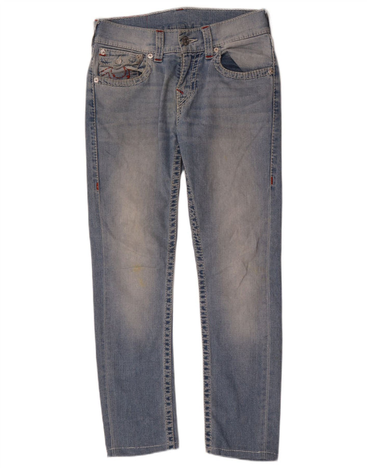 TRUE RELIGION Ženske uske traperice W30 L29 plavi pamuk