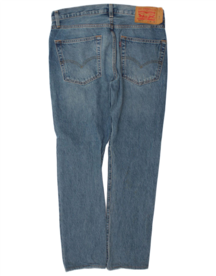 Levi's muške 501 ravne traperice W32 L30 plavi pamuk