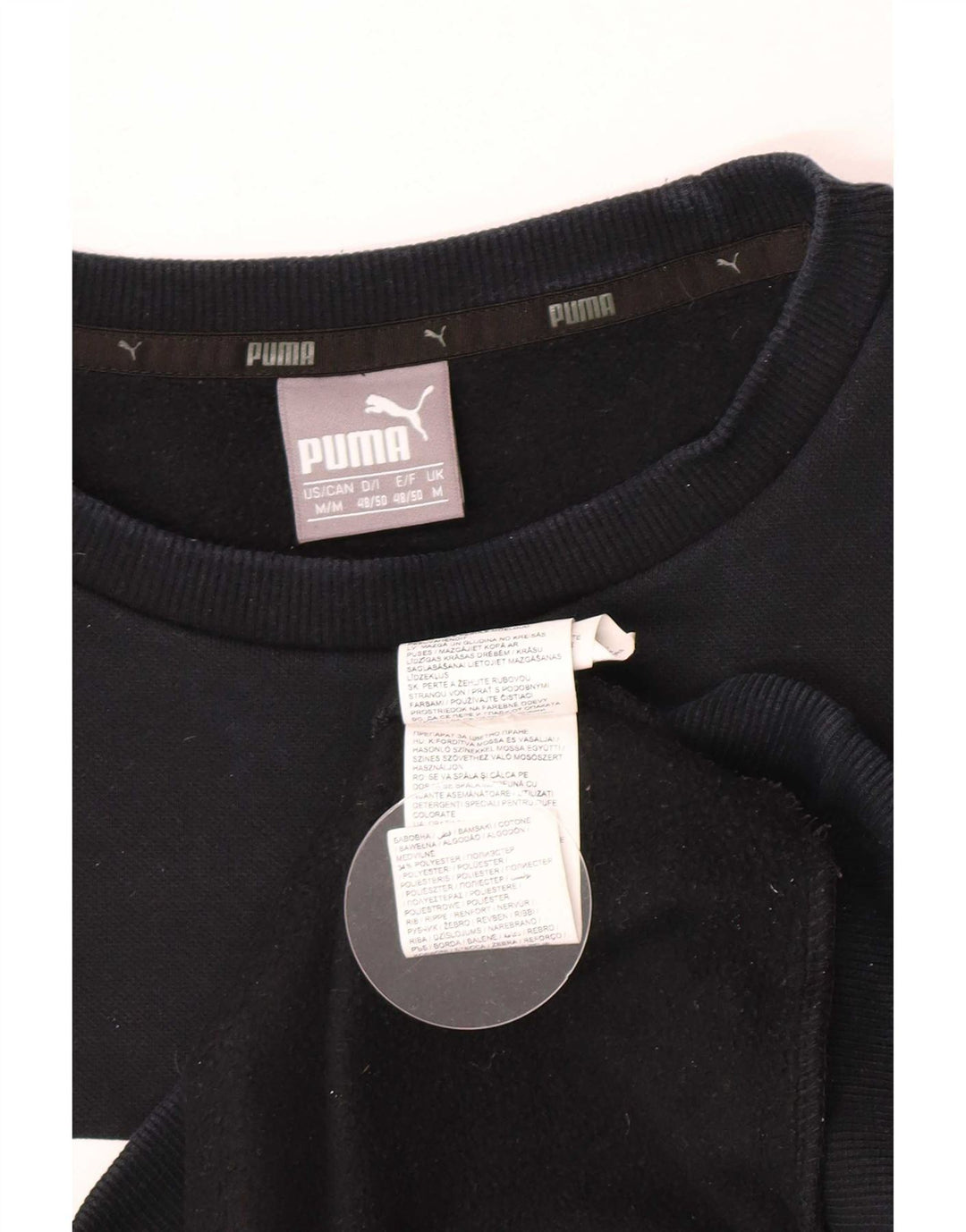 Puma muška trenirka s grafičkim motivima Srednji crni pamuk