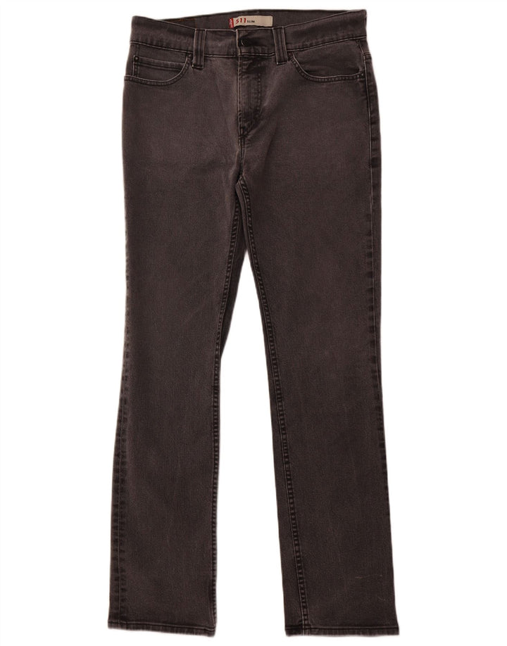 LEVI'S Ženske 511 uske traperice W36 L34 Sivi pamuk