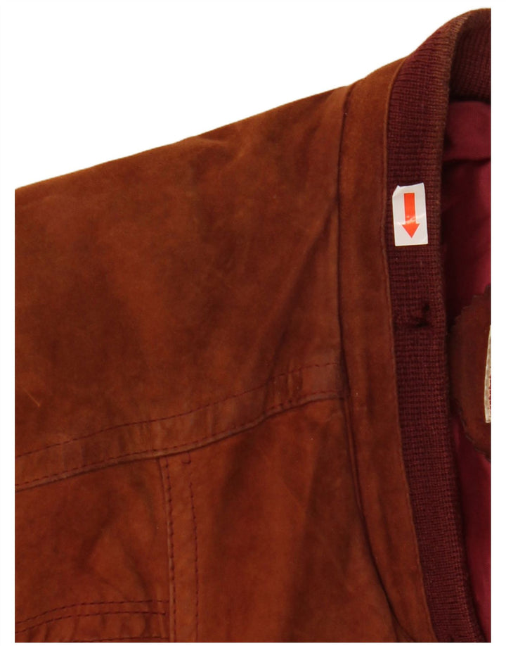 GIACCOMO LARUSSO Muška bomber jakna od brušene kože IT 50 Large Brown