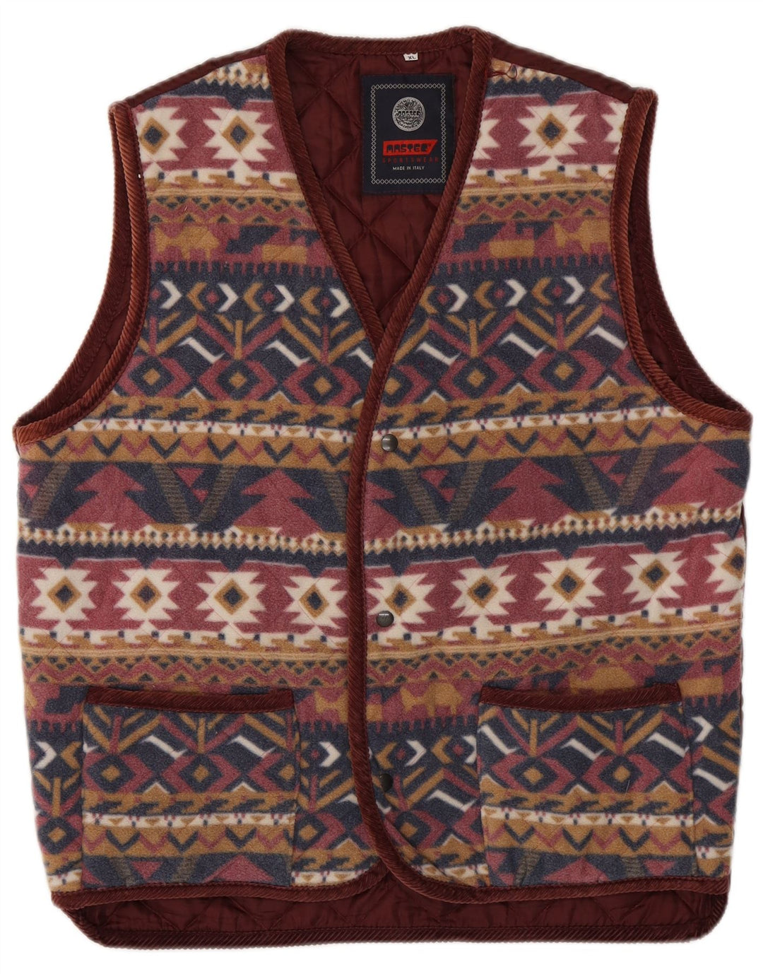 MASTER Muška jakna od flisa UK 42 XL Višebojni Fair Isle poliester