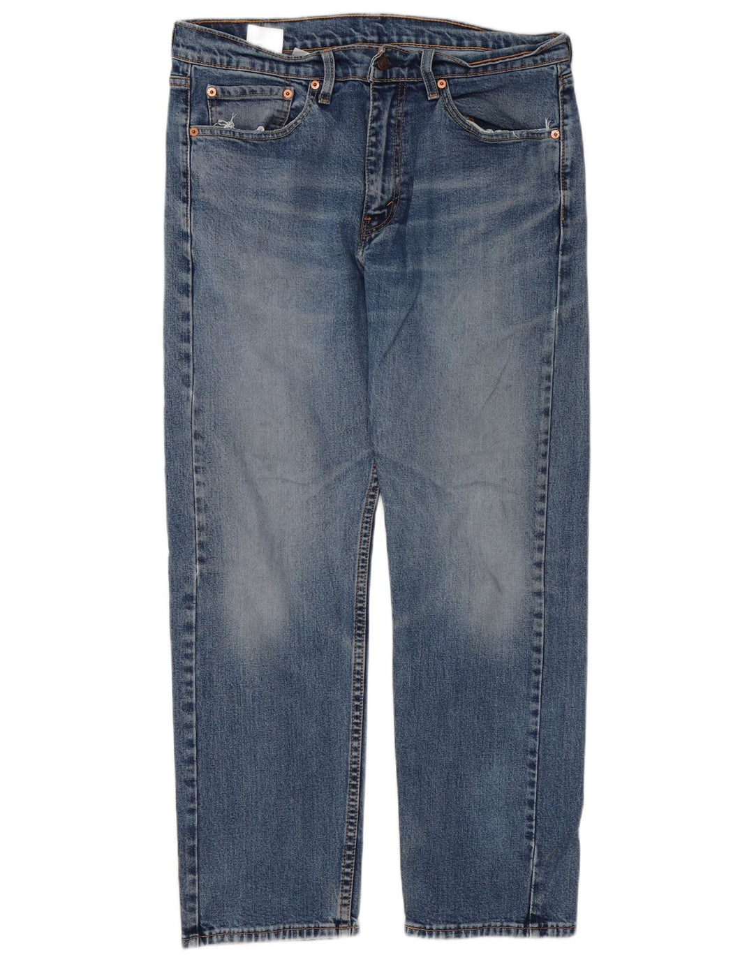 Levi's Mens 505 Regular Straight Jeans W34 L30 Plavi pamuk