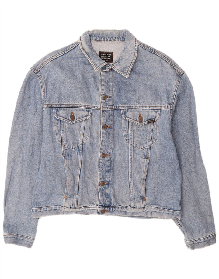 BENETTON muška traper jakna IT 52 XL plavi pamuk