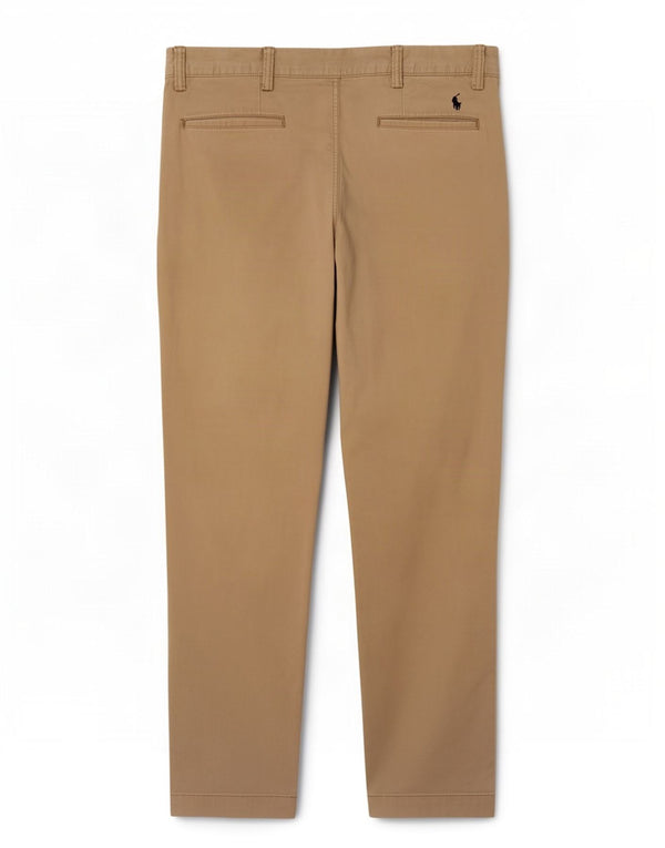 Ralph Lauren Mens Stretch Slim Fit Chino Trousers W38 L32 Khaki Cotton