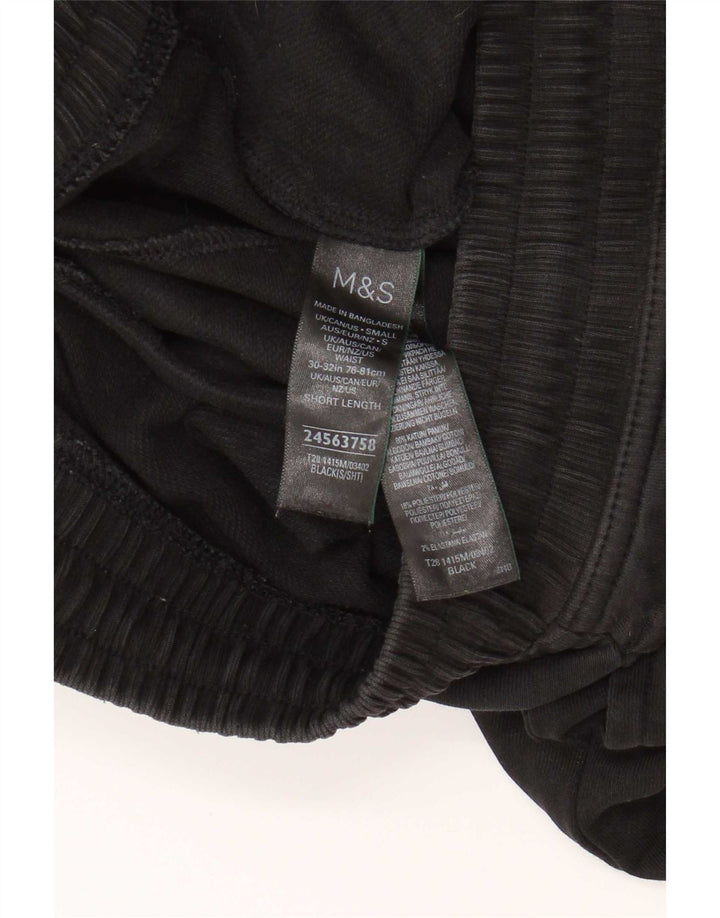 Marks & Spencer muške trenirke Hlače male crne pamučne