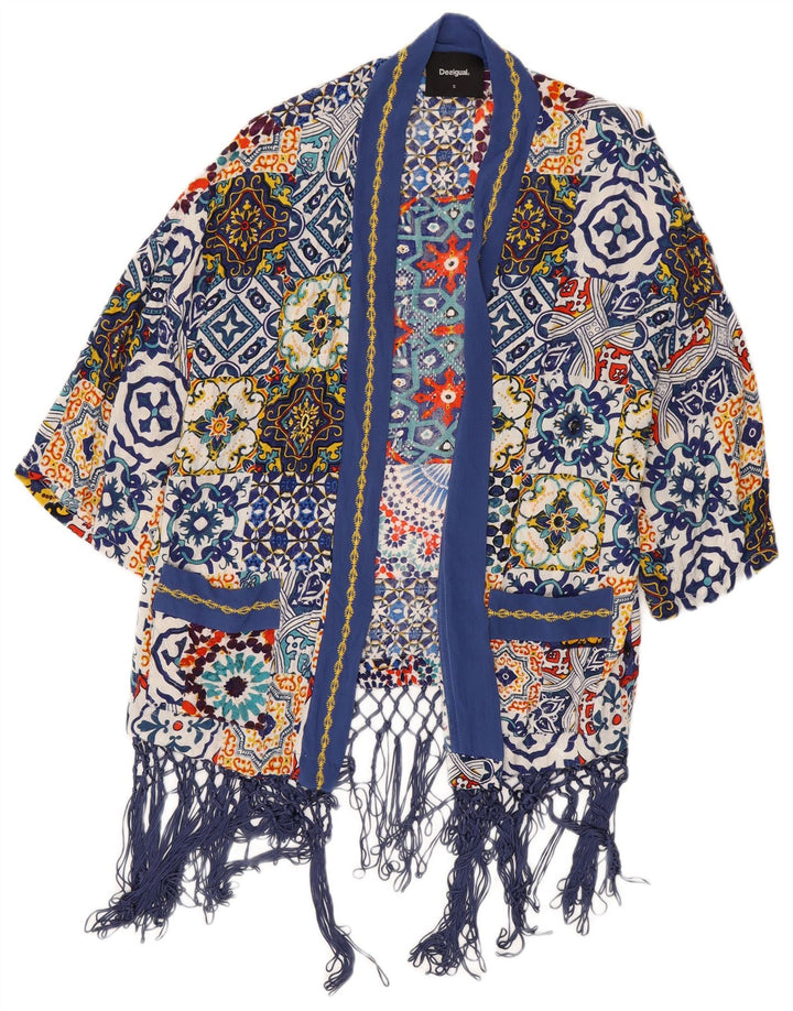 Desigual ženski gornji dio velikog kardigana UK 10 malih raznobojnih viskoza