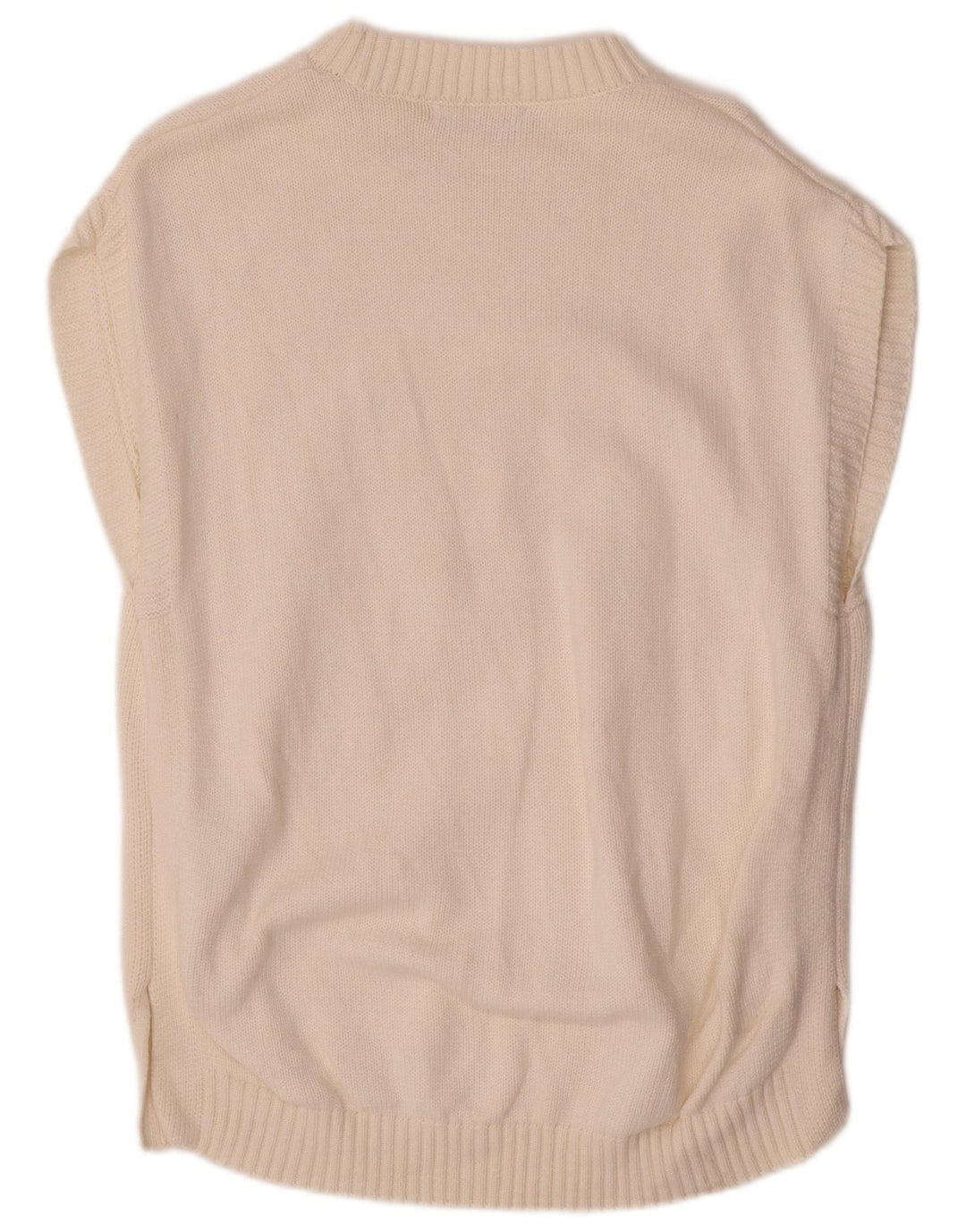 Marks & Spencer muški prsluk bez rukava Medium Off White Argyle/Diamond Cotton