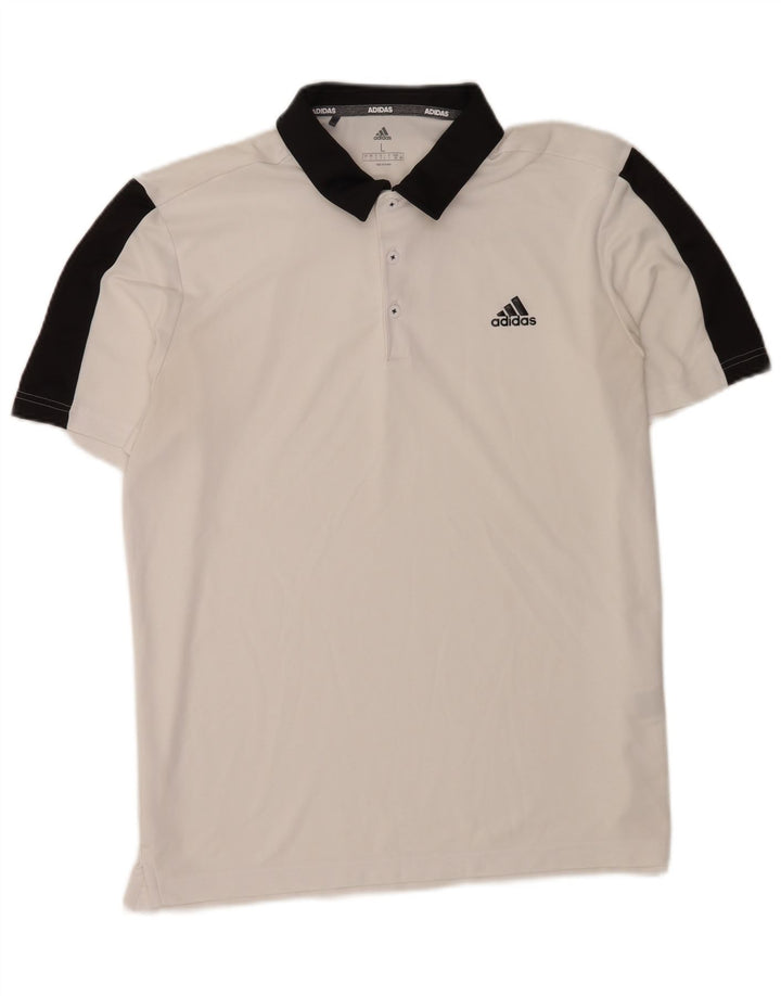 Adidas muška polo majica velike bijele boje od poliestera
