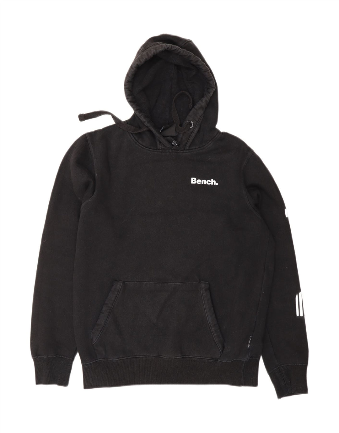 BENCH Mens Hoodie Jumper Medium Black Cotton Vintage Bench and Second-Hand Bench from Messina Hembry 
