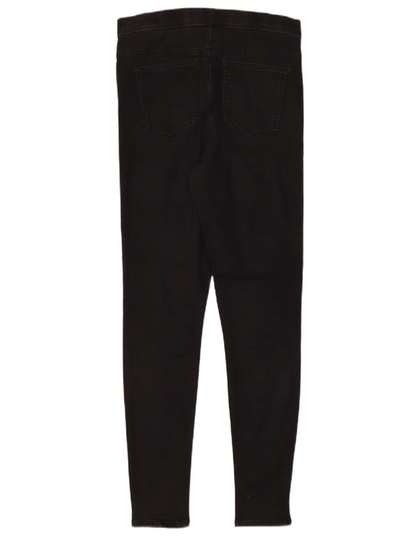 Marks & Spencer ženske jegging traperice UK 12 srednje W30 L30 crni pamuk