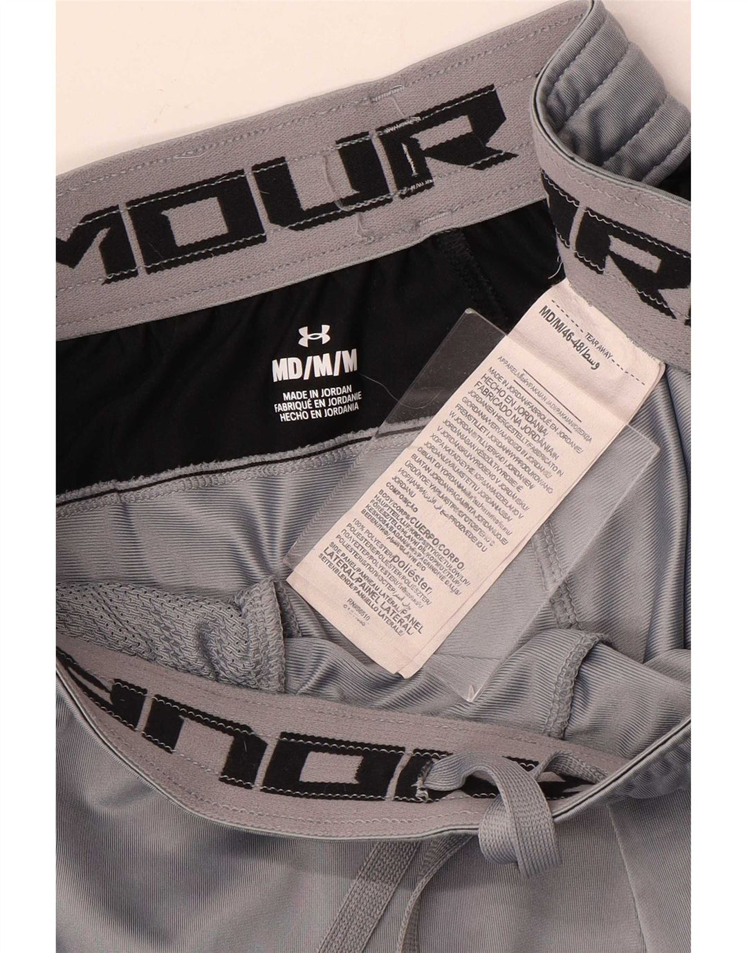 Under Armour muške sportske kratke hlače s grafičkim motivima srednje sive boje od poliestera