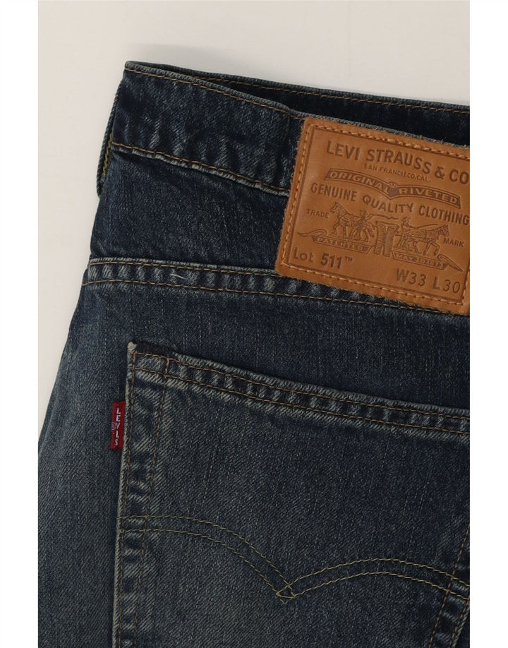Levi's muške 511 uske traperice W33 L28 plavi pamuk