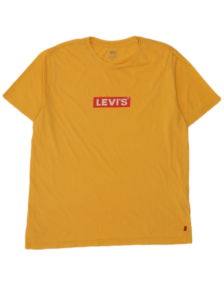 Levi's muška velika žuta pamučna majica s grafičkim motivima