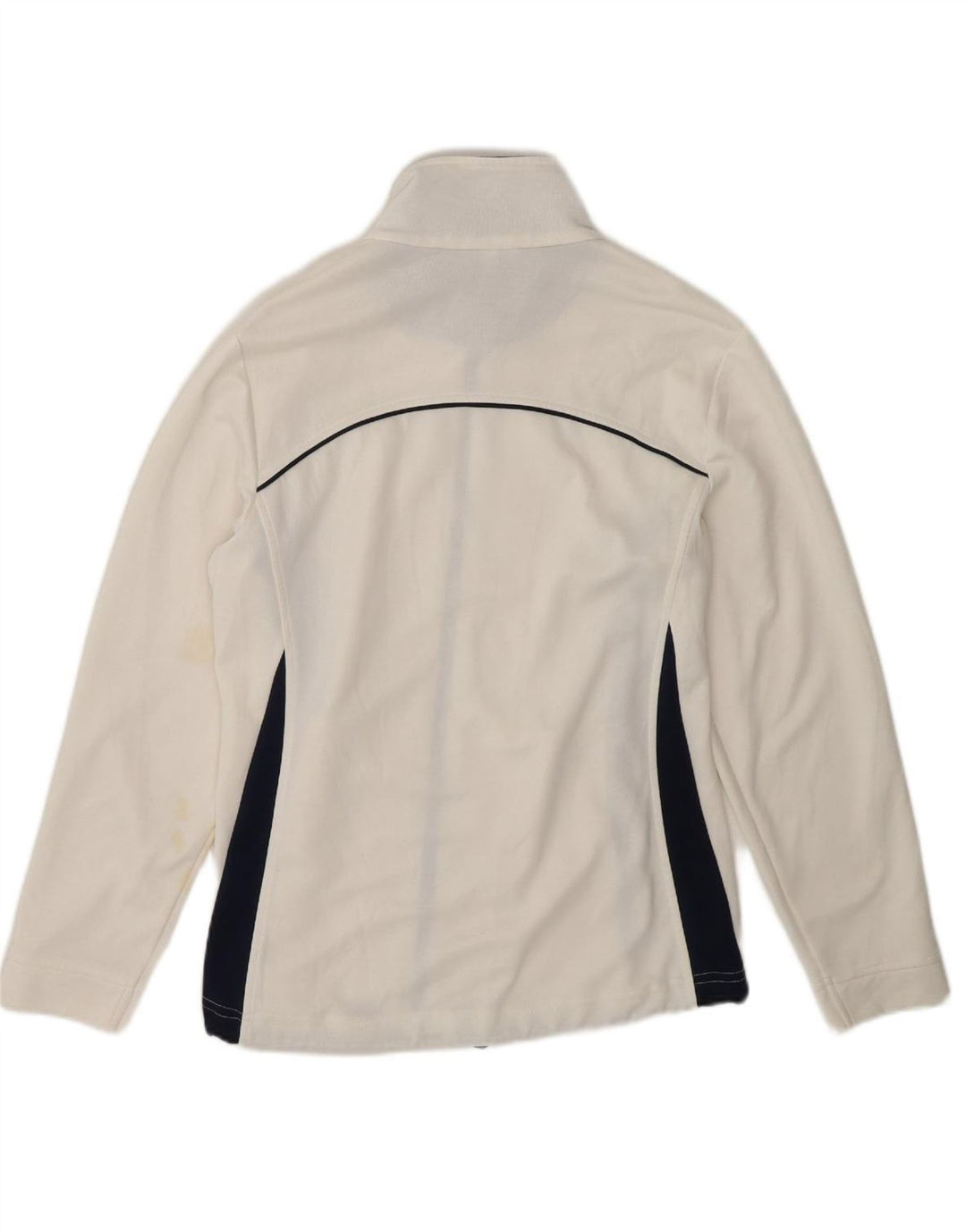 ASICS Womens Tracksuit Top Jacket UK 16 Large White Colourblock