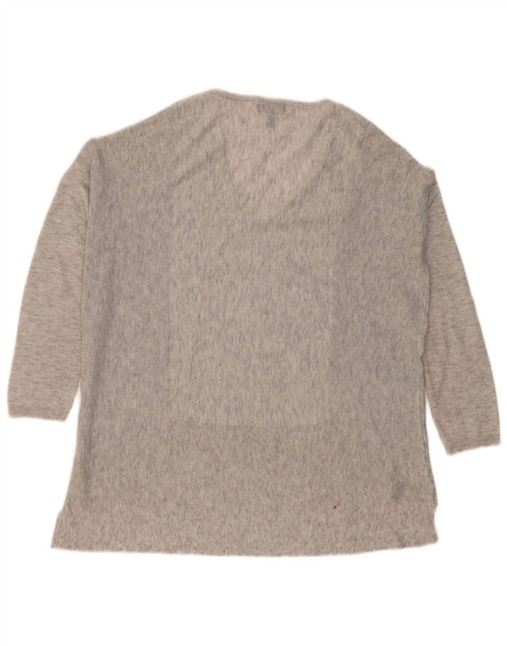 Topshop velika ženska majica dugih rukava UK 6 XS sivi flekasti poliester