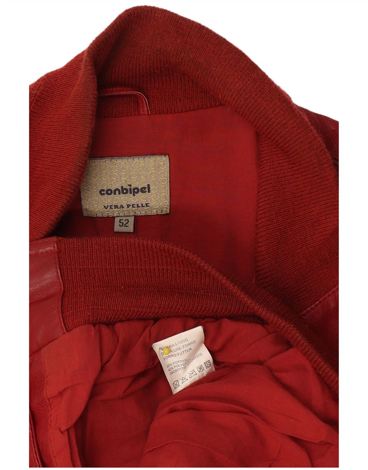 Conbipel muška kožna jakna IT 52 Large Red Leather