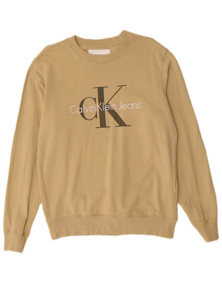 CALVIN KLEIN JEANS Muška trenirka s motivima, srednje bež pamuk