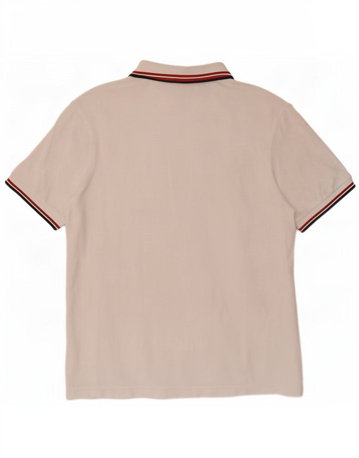 Fred Perry muška polo majica 2XL bijeli pamuk na pruge