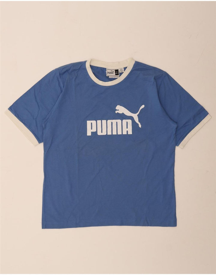 Puma muška majica s grafičkim motivima, veliki plavi pamuk