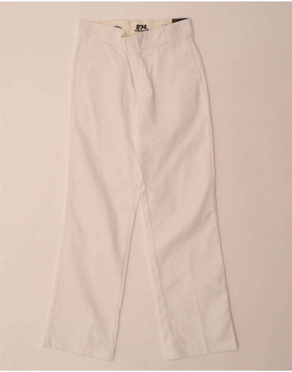 DIESEL Muške 874 ravne chino hlače originalnog kroja W28 L30 bijeli pamuk