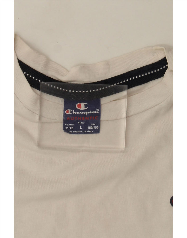 Velika bijela majica kratkih rukava Champion za dječake 11-12 godina