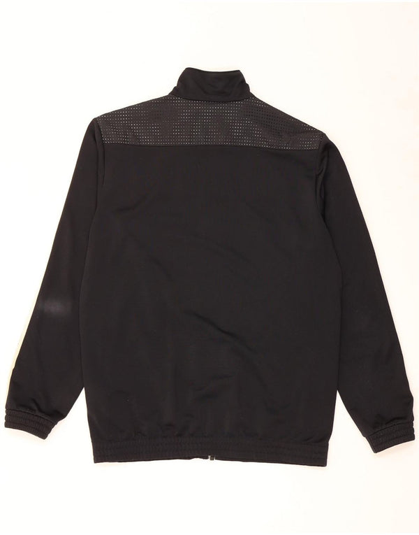 Adidas Mens Tracksuit Top Jacket UK 38/40 Medium Black Colourblock