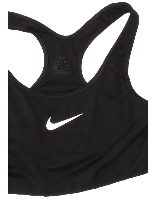 Nike Womens Dri Fit Graphic Sport Bra Top Medium Black Sports