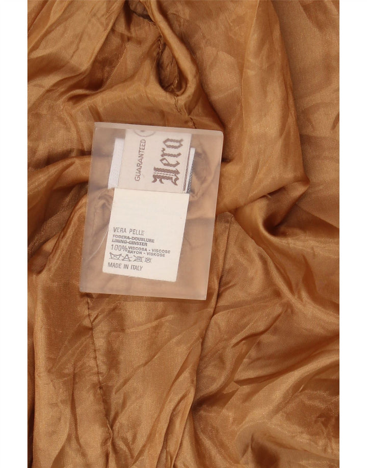 Vintage muška kožna antilop jakna IT 56 3XL smeđa koža