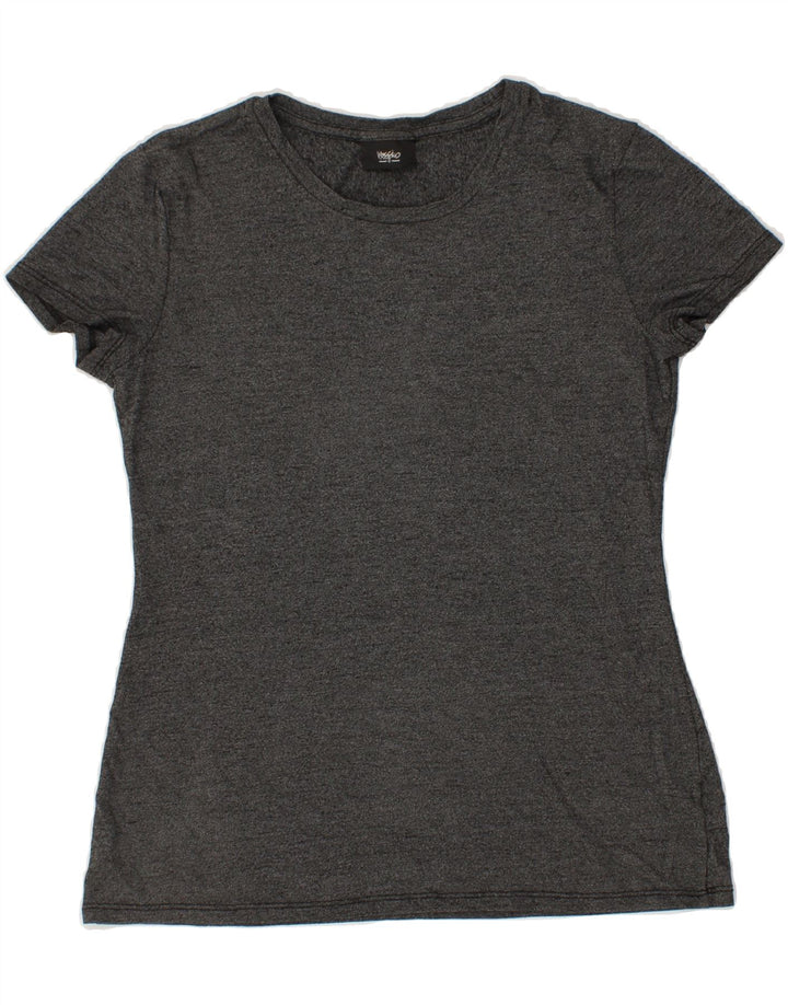 MOSSIMO Womens T-Shirt Top UK 12 Medium Grey Cotton Vintage Mossimo and Second-Hand Mossimo from Messina Hembry 