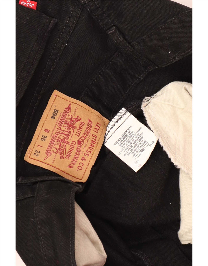 Levi's muške 504 ravne traperice W36 L32 crne