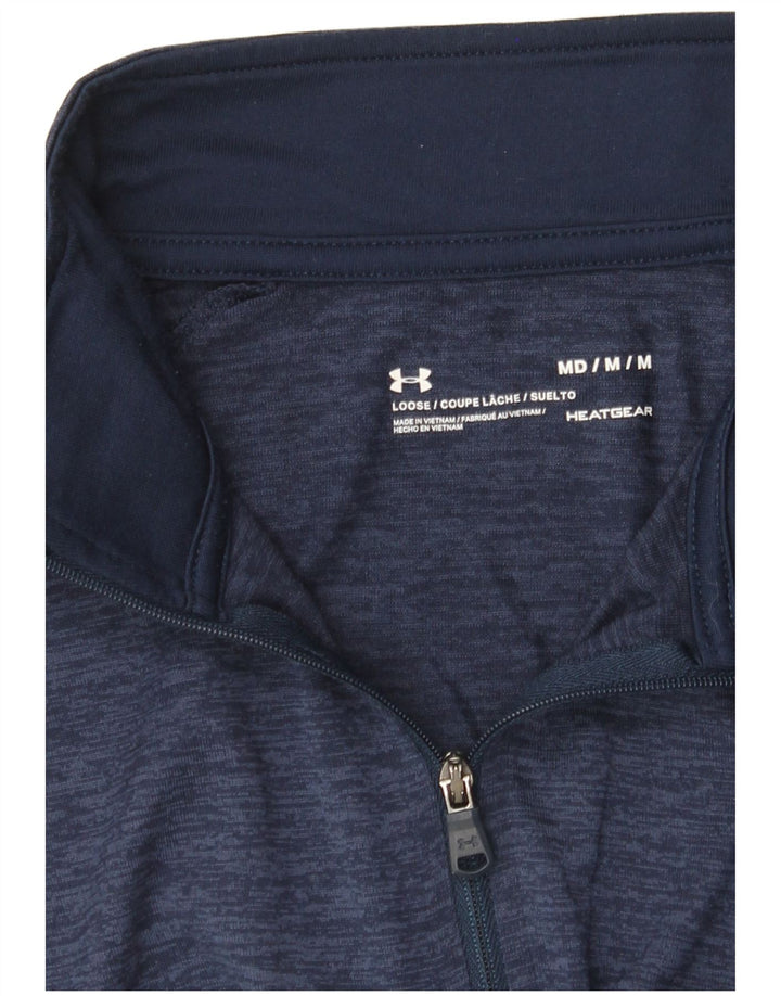 Under Armour Top trenirke Heat Gear Pulover srednje tamnoplave boje