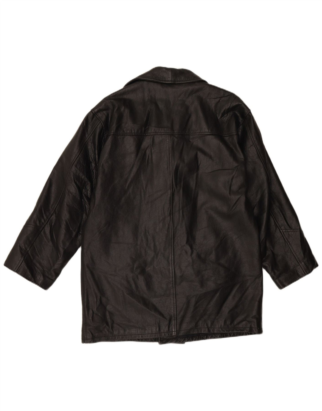VINTAGE muška kožna jakna IT 48 srednje crna koža