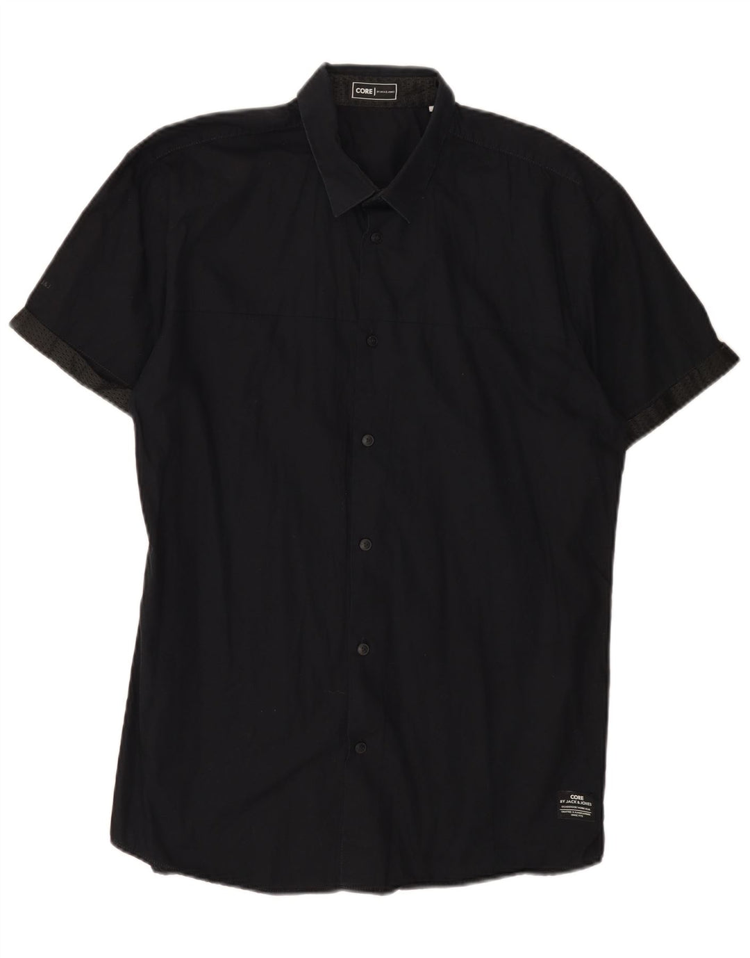 Jack & Jones Velika crna pamučna muška majica kratkih rukava