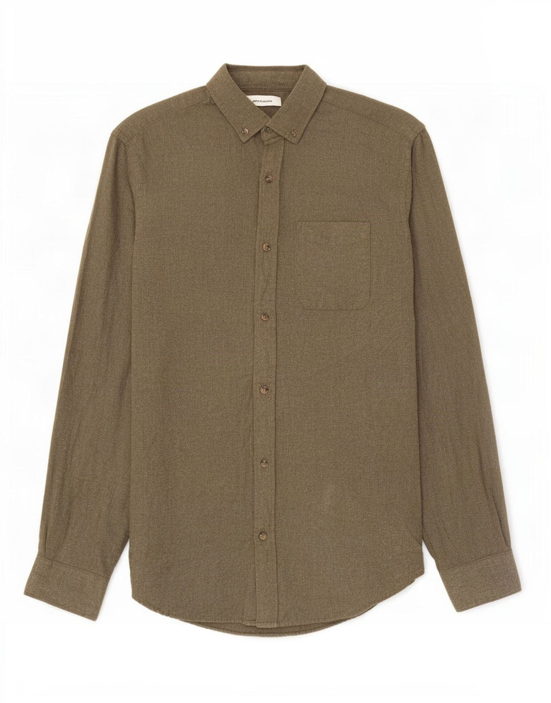 Jack & Jones muška flanelska košulja mala, kaki pamuk