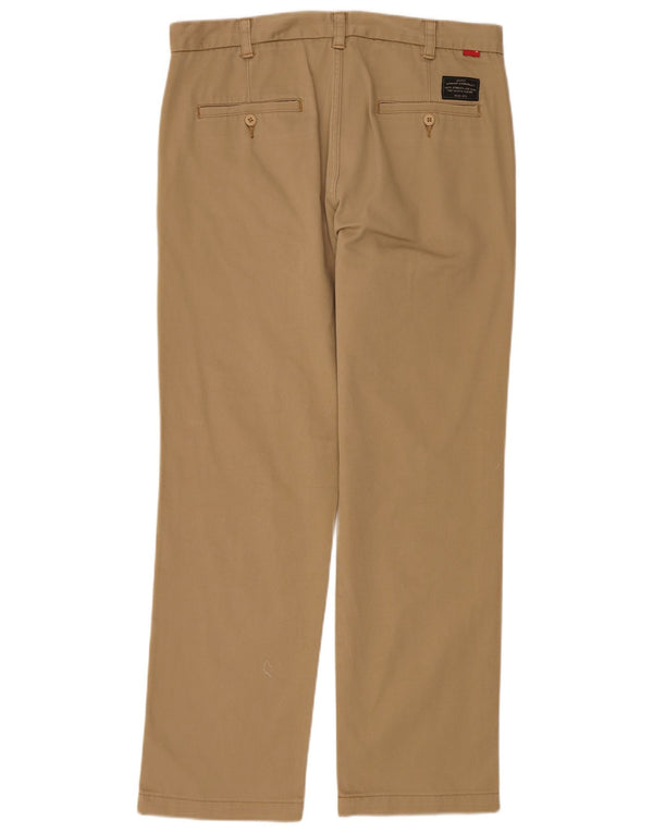 Levi's muške ravne chino hlače W34 L29 bež pamuk