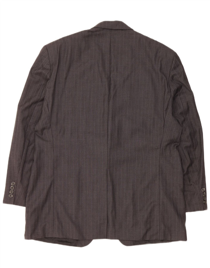 Ralph Lauren muški sako sa 2 gumba UK 44 XL siva vunena prugasta jakna
