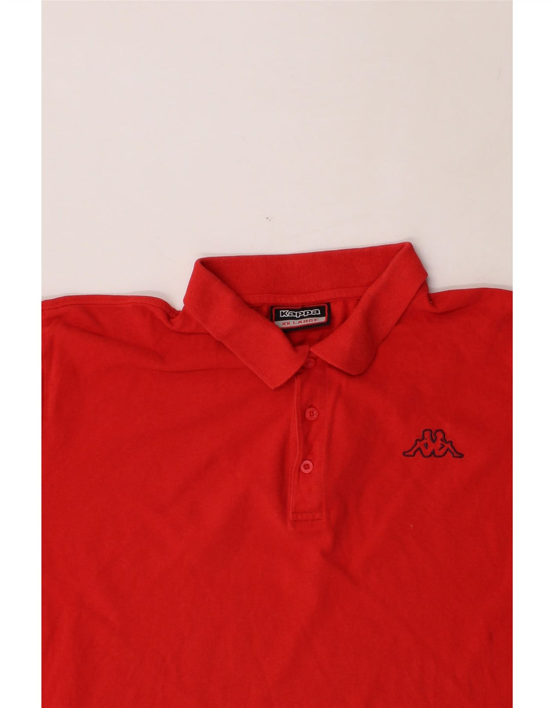 KAPPA Mens Polo Shirt 2XL Red Cotton Vintage Kappa and Second-Hand Kappa from Messina Hembry 
