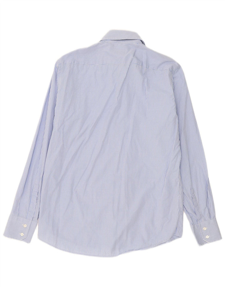 Hugo Boss muška košulja veličina 40 15 3/4 srednje plava gingham