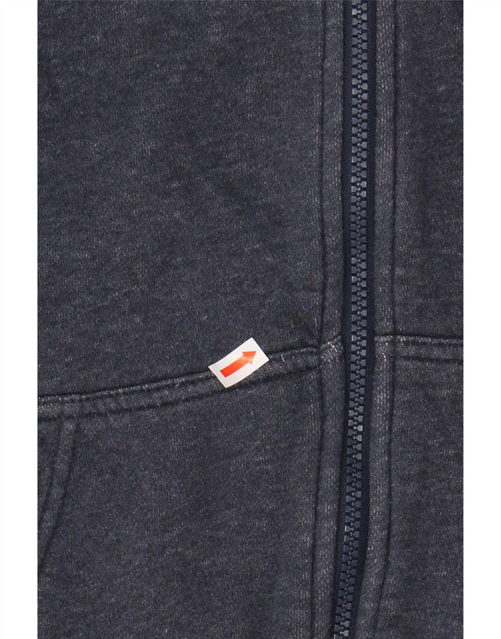 NIKE muški pulover s kapuljačom na patentni zatvarač srednje tamnoplavi pamuk