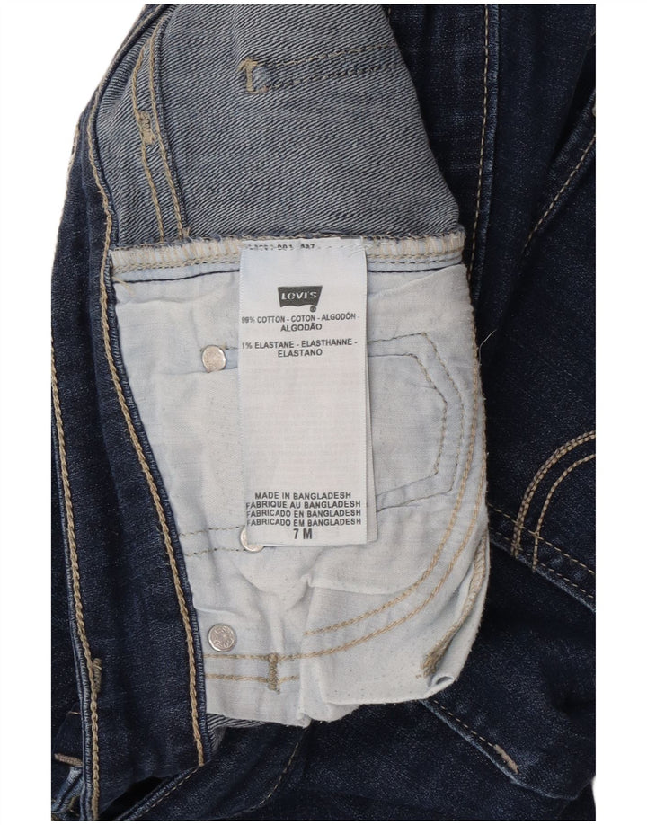 Levi's ženske 518 super niske traperice US 7 srednje W30 L30 tamnoplave