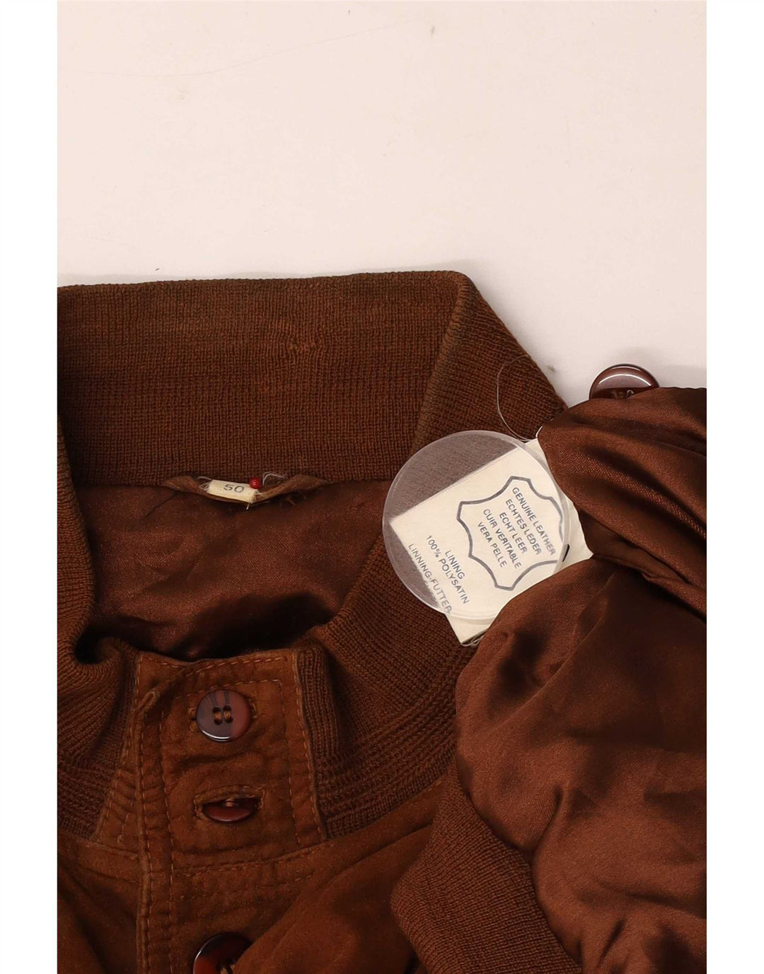 Vintage muška bomber jakna od antilop kože EU 50 velika smeđa koža