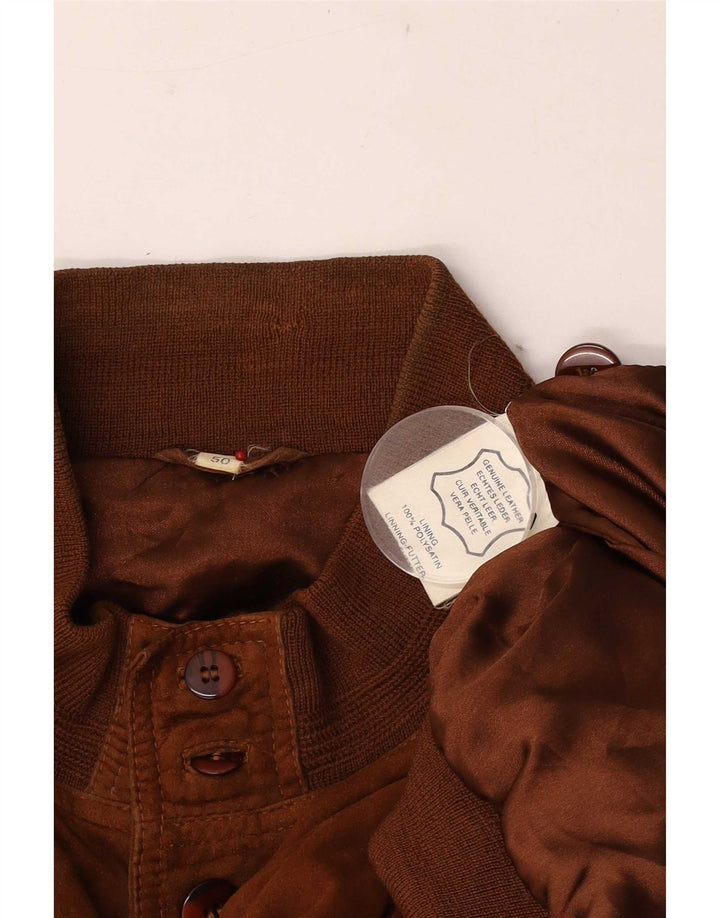Vintage muška bomber jakna od antilop kože EU 50 velika smeđa koža