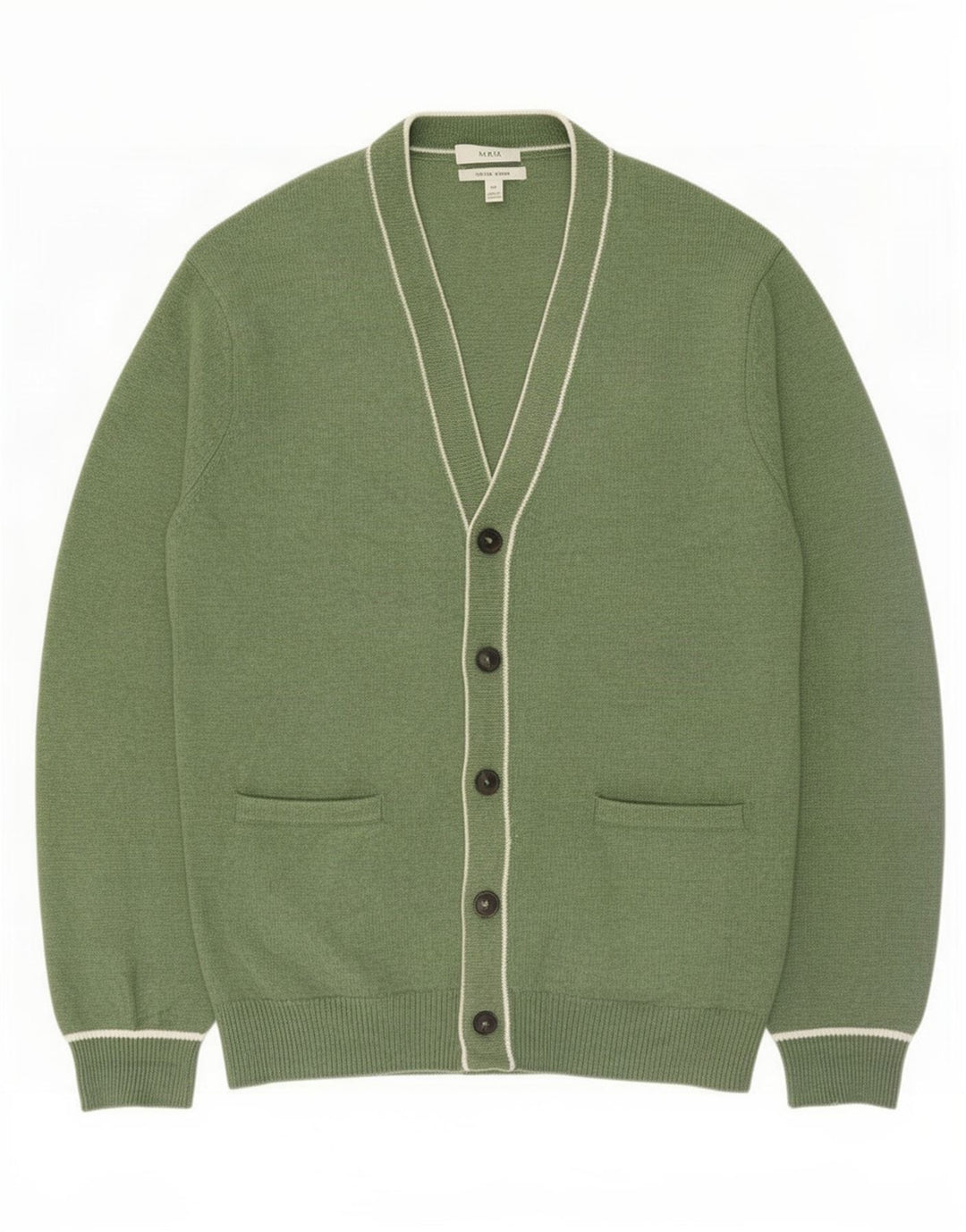 Marks & Spencer muški kardigan pulover 2XL zeleni poliester
