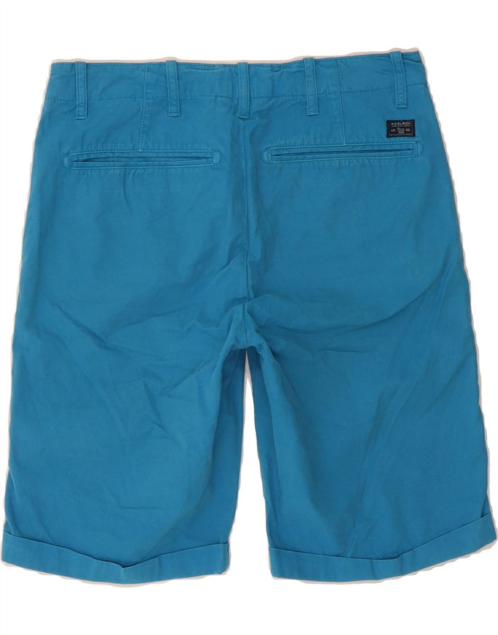 WOOLRICH Mens Casual Shorts W31 Medium  Blue Cotton Vintage Woolrich and Second-Hand Woolrich from Messina Hembry 