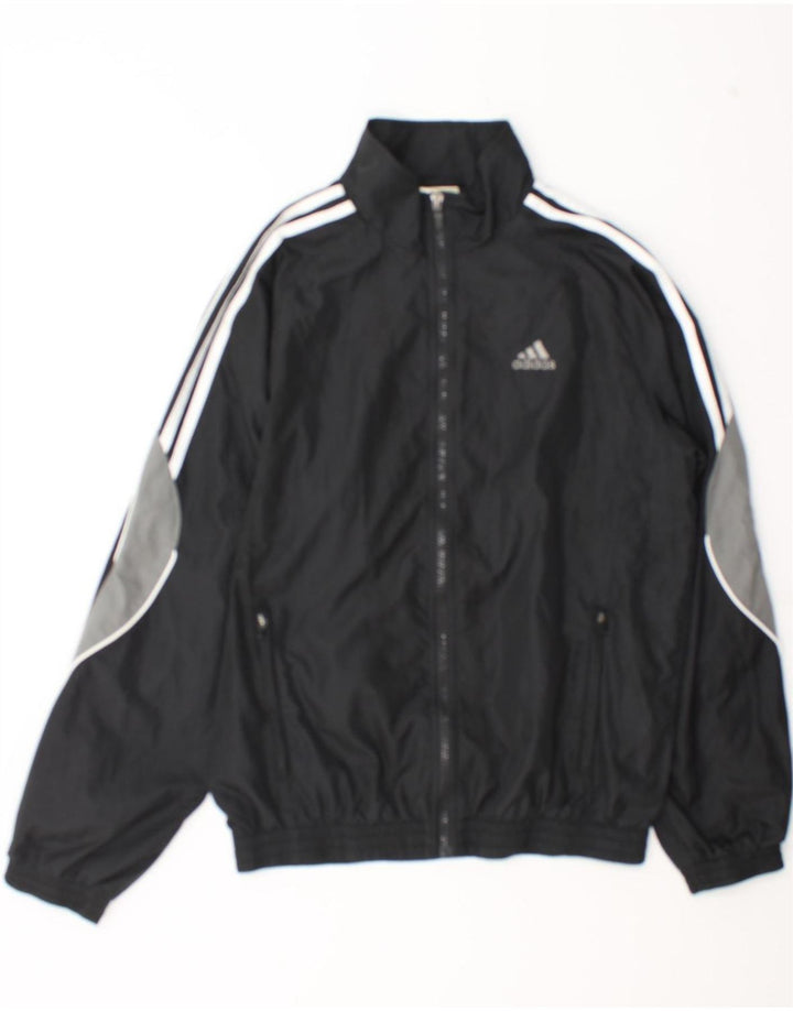 Adidas muška trenirka gornja jakna UK 36/38 mala crna poliester u boji