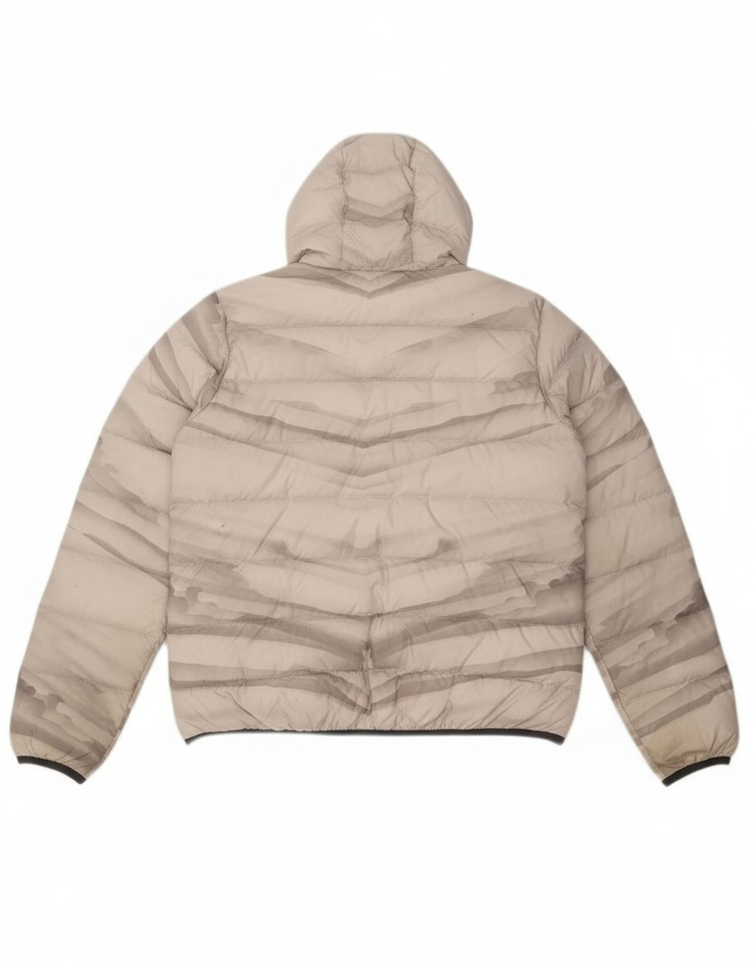 Jack Wolfskin Ženska podstavljena jakna s kapuljačom UK 18 XL Siva Tie Dye poliester