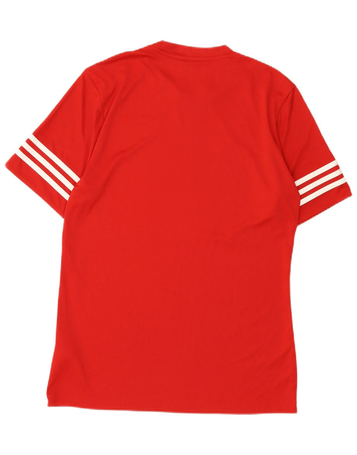 Adidas muška Climalite majica kratkih rukava srednje crvene boje od poliestera